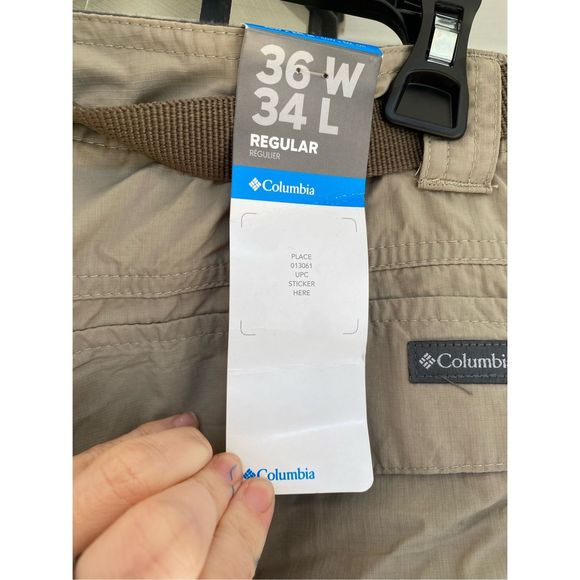 Columbia Sportswear NWT Silver Ridge Convertible Pant Tan Mens Sz 36 x 34 MP $60 - Picture 7 of 12